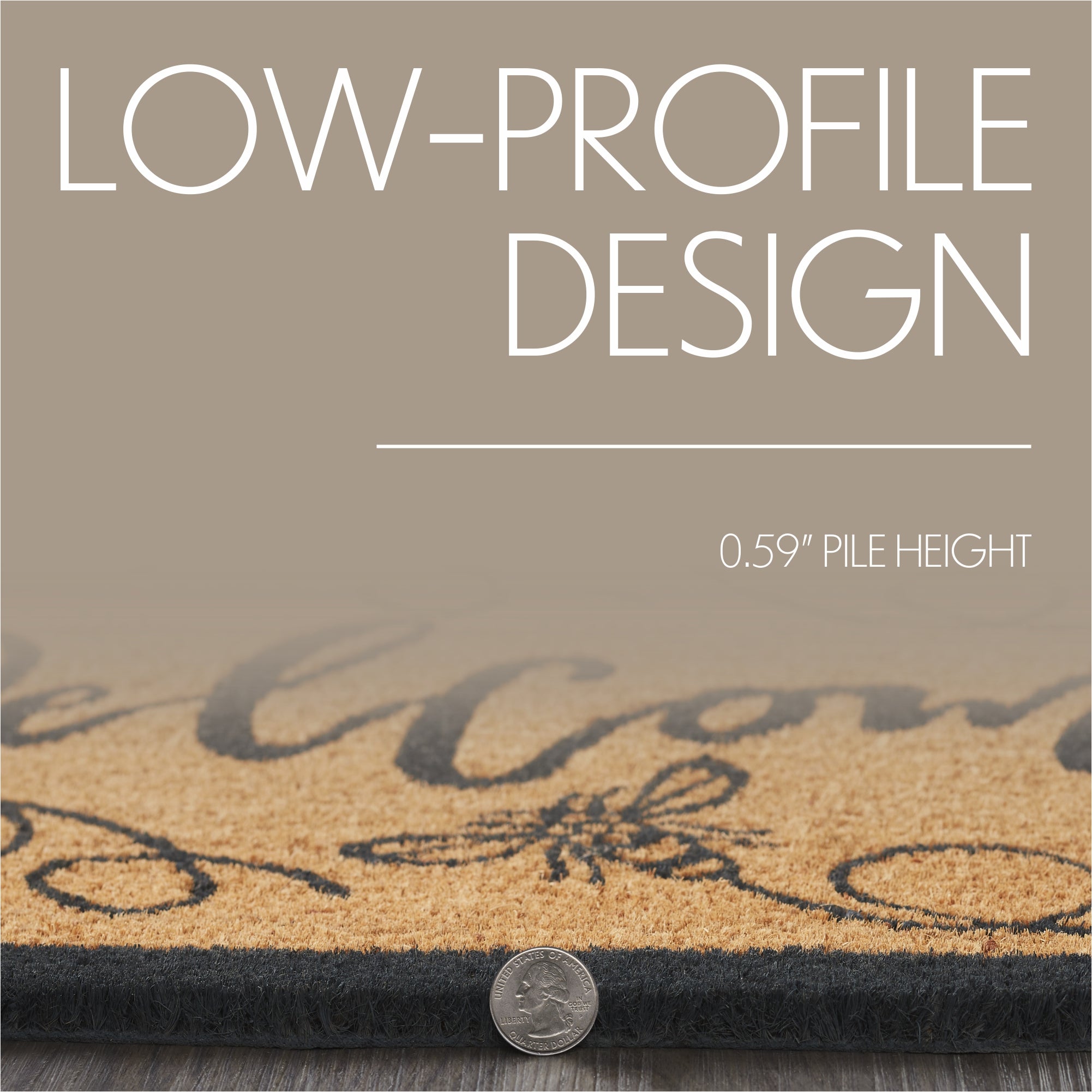 Buzzy Bees Coir Welcome Rug – 17x36