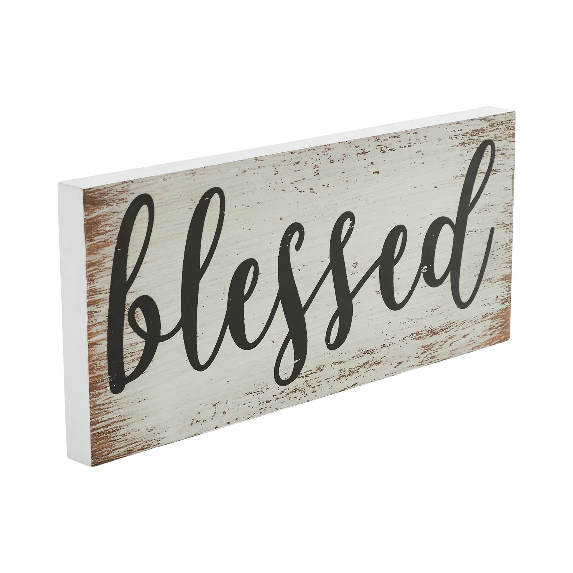 Celebrate Grace “Blessed” MDF Sign – 7x16x1