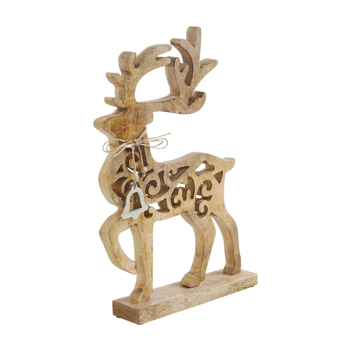 Ornate Prancer Wooden Reindeer – Large, 16.5 Inch