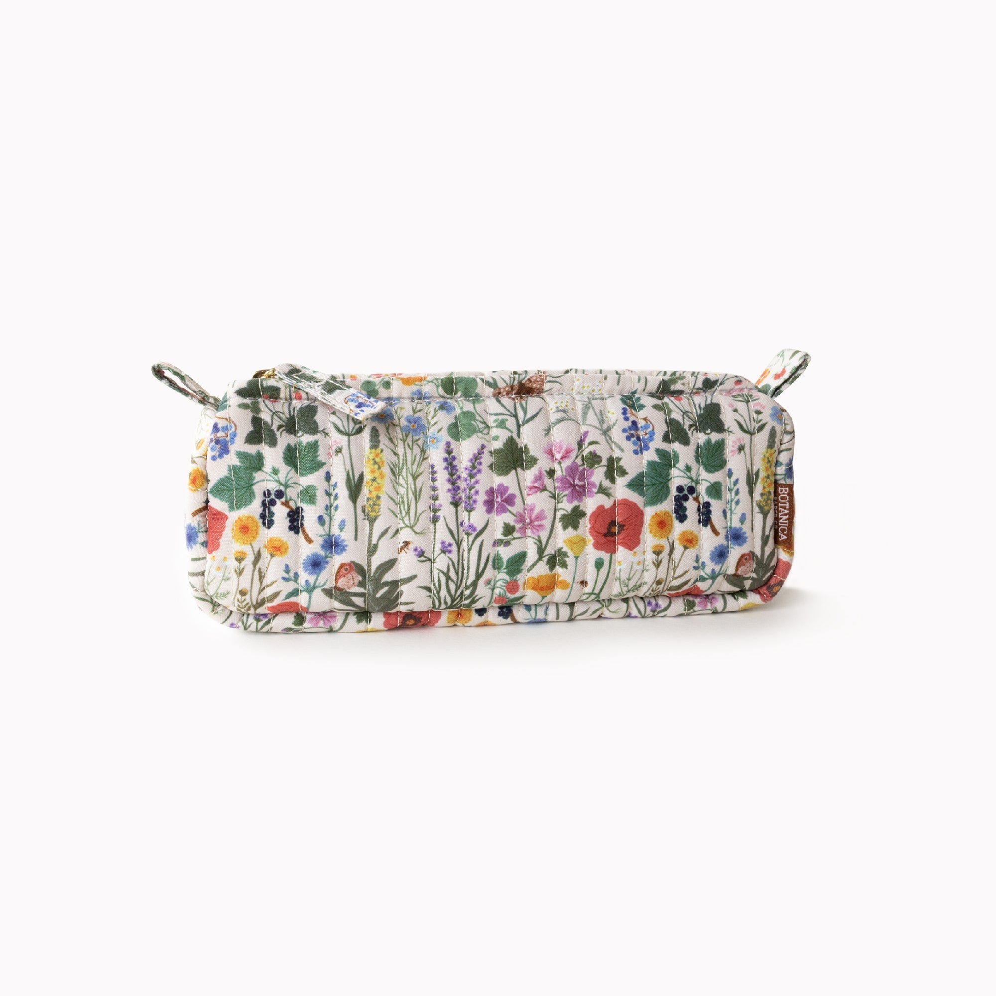 BOTANIST | Cotton Quilted Pencil Pouch Botanica Paper Co.® BOTANIST | Cotton Quilted Pencil Pouch Botanica Paper Co.®