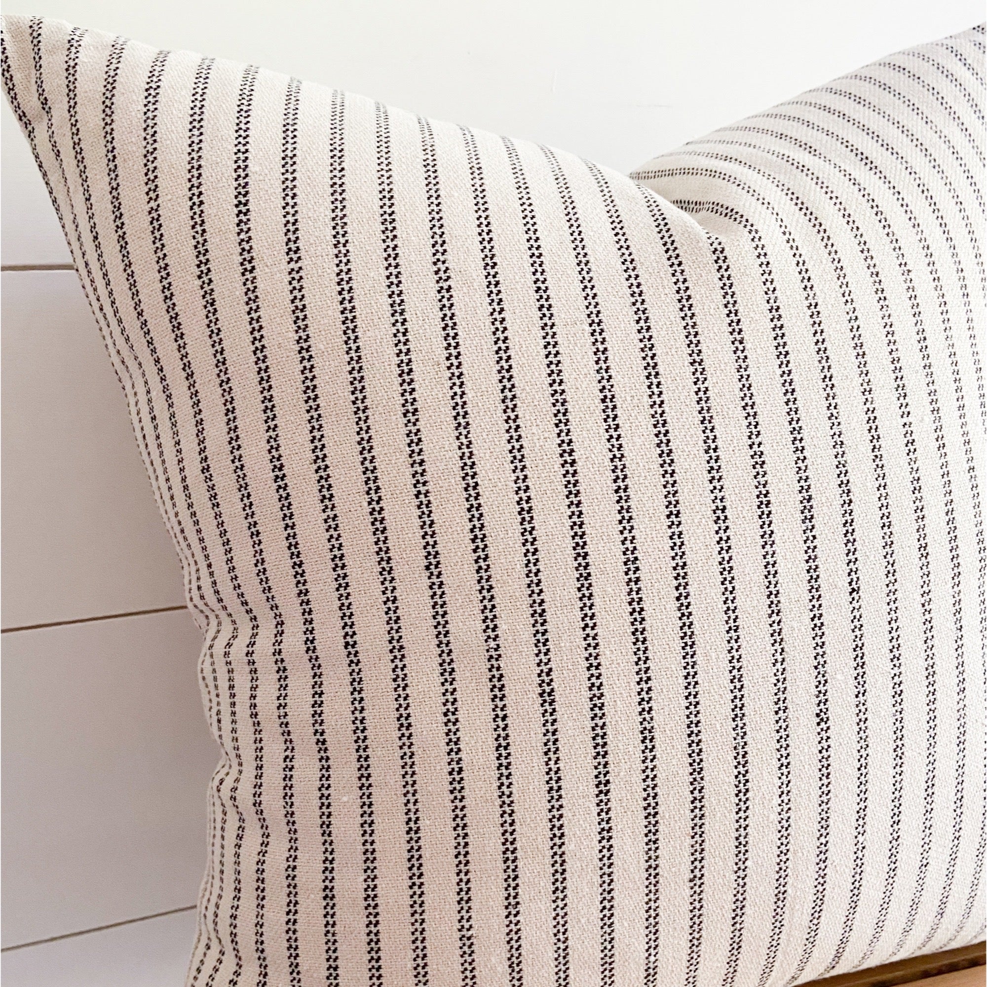The Amelia woven pillow cover 18x18 inch- High End Textured Fabric Cotton and Crate