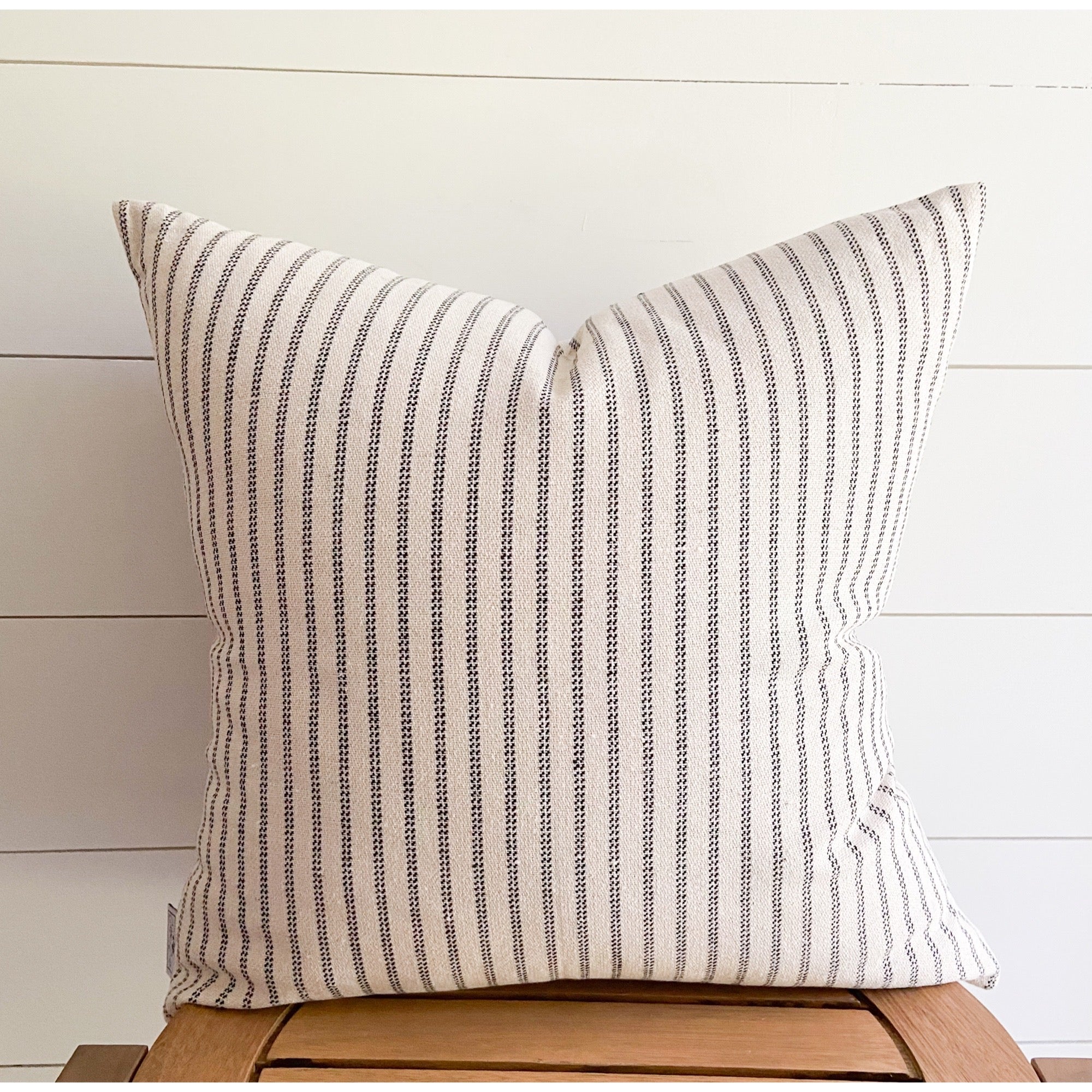 The Amelia woven pillow cover 18x18 inch- High End Textured Fabric Cotton and Crate