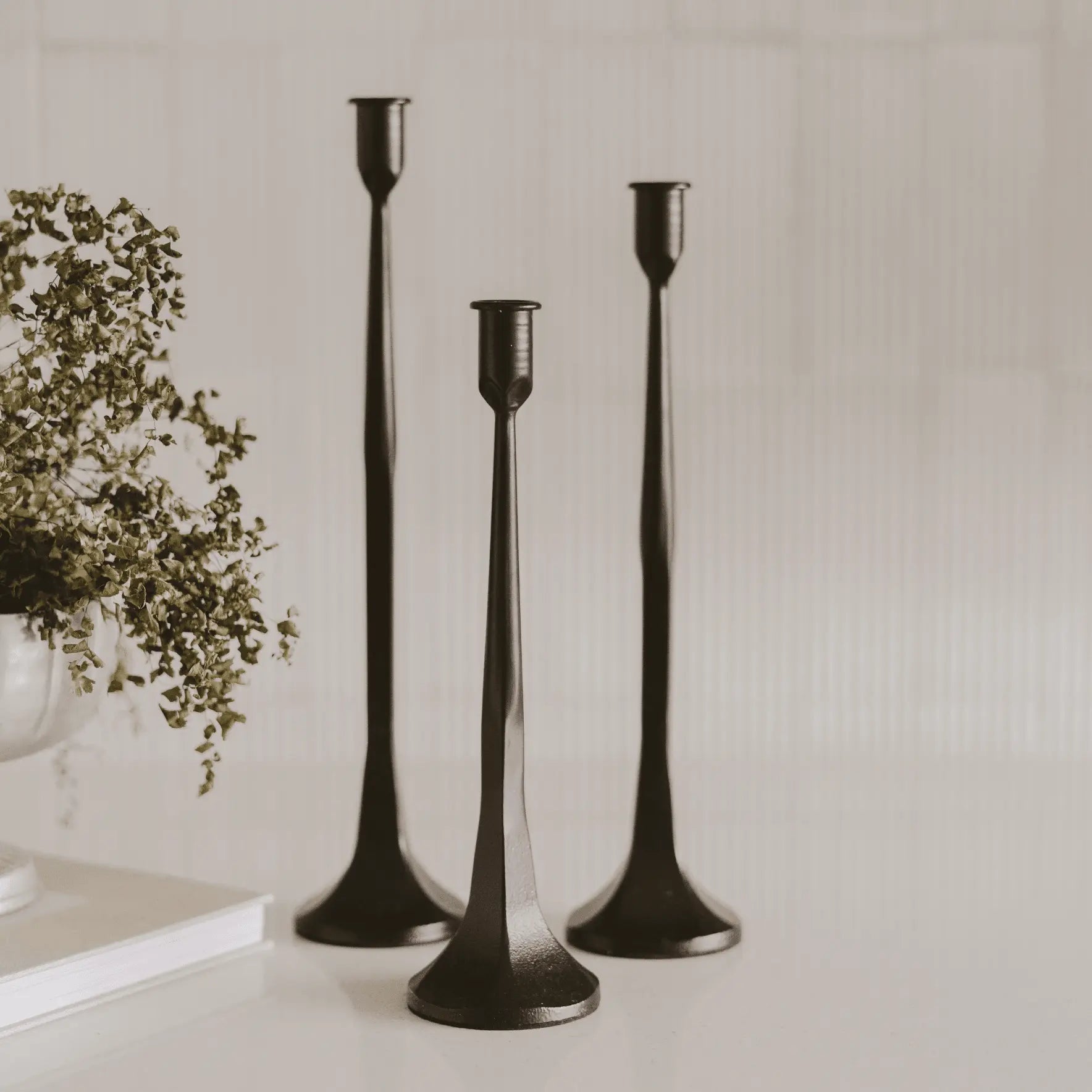 Black Cast Iron Taper Candle Holders Sweet Water Decor Black Cast Iron Taper Candle Holders Sweet Water Decor
