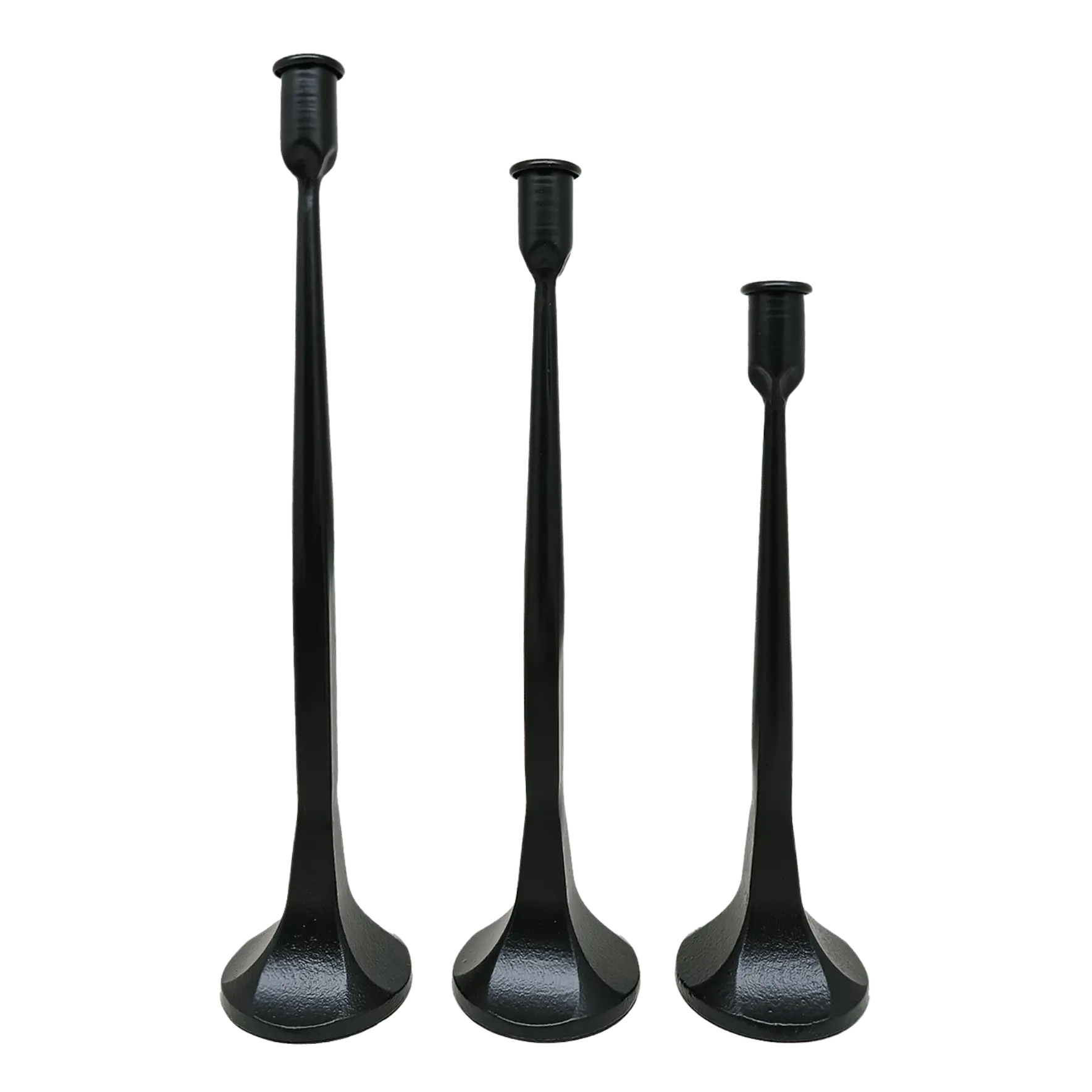 Black Cast Iron Taper Candle Holders Sweet Water Decor Black Cast Iron Taper Candle Holders Sweet Water Decor