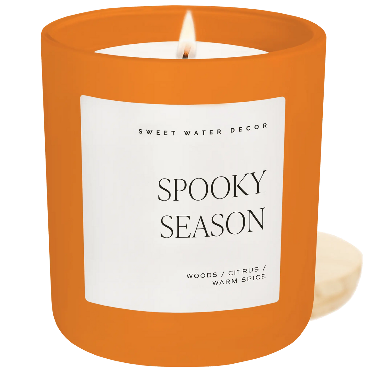 Spooky Season Soy Candle - Orange Matte Jar - 15 oz (Cozy Season) Sweet Water Decor Spooky Season Soy Candle - Orange Matte Jar - 15 oz (Cozy Season) Sweet Water Decor