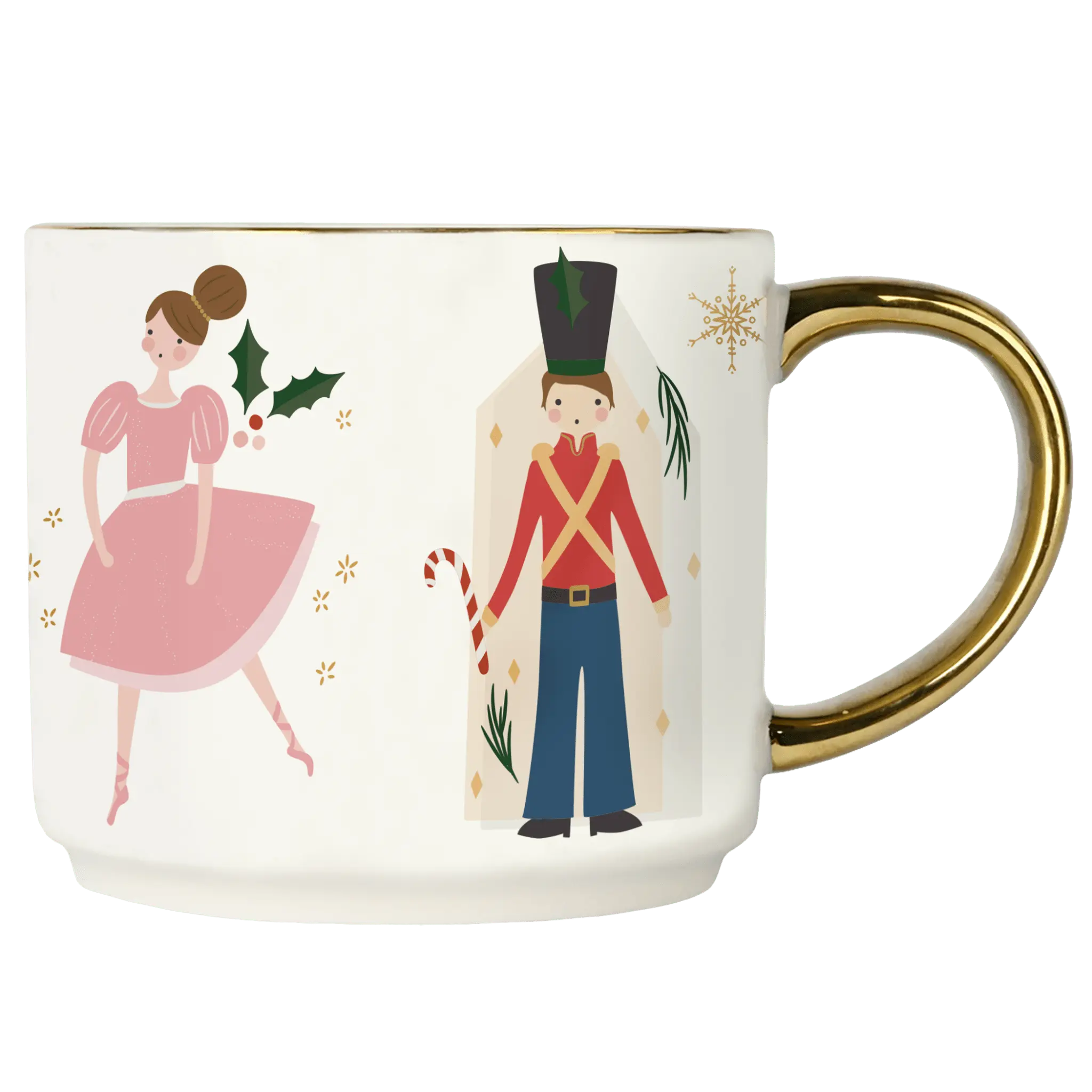 Nutcracker Gold Handle Coffee Mug Sweet Water Decor Nutcracker Gold Handle Coffee Mug Sweet Water Decor