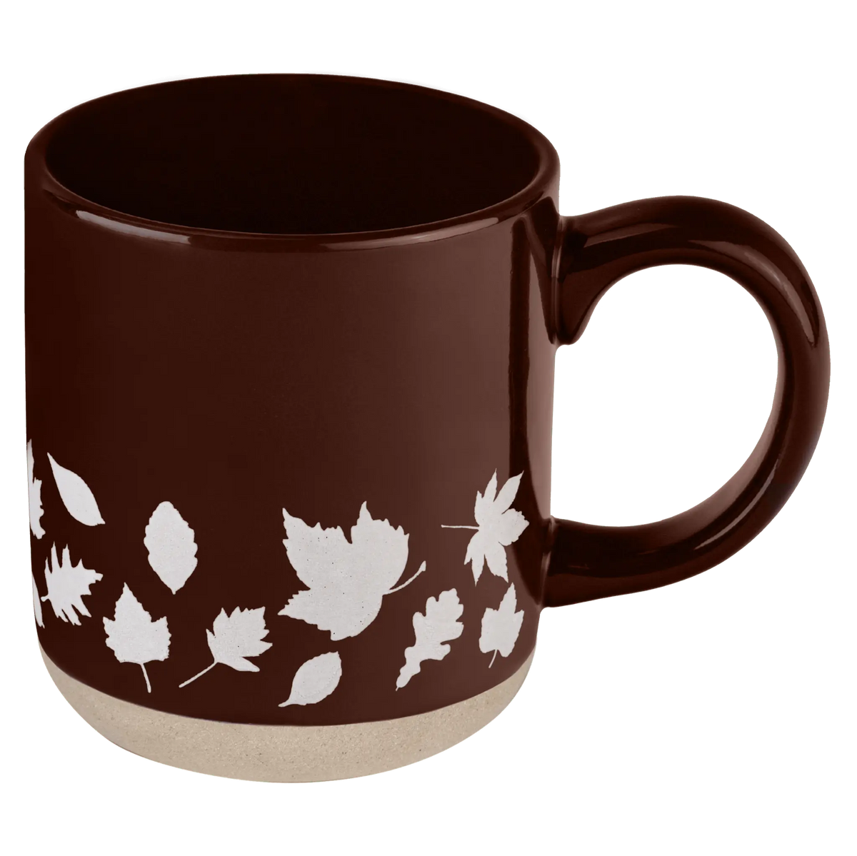Brown Leaves 14 oz Stoneware Coffee Mug Sweet Water Decor Brown Leaves 14 oz Stoneware Coffee Mug Sweet Water Decor