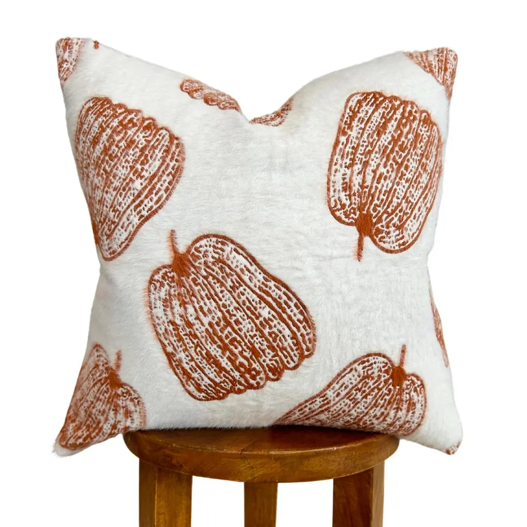 White Pumpkin Pillow Cover Busa Designs White Pumpkin Pillow Cover Busa Designs