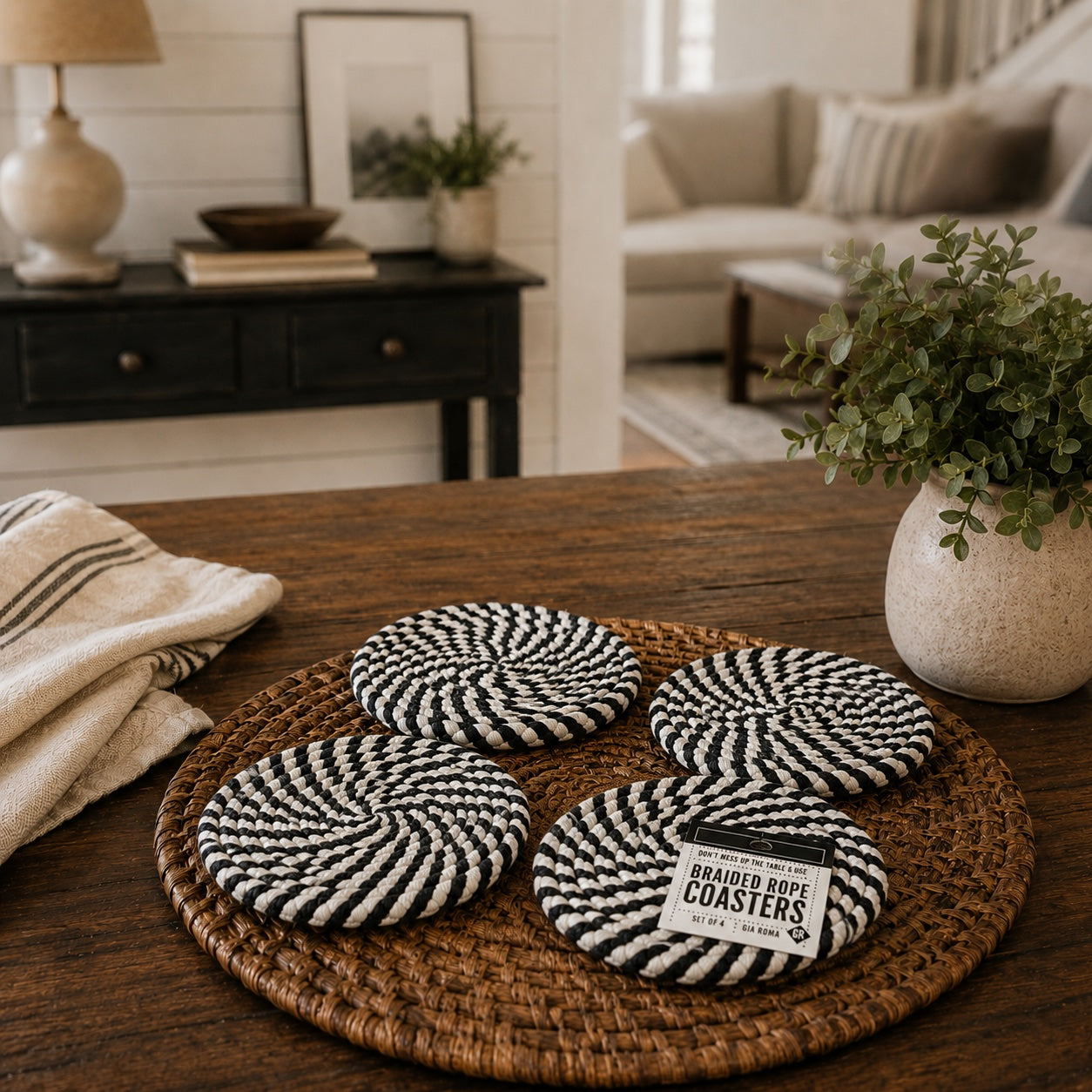 Fall Fabric Coasters Gia Roma Fall Fabric Coasters Gia Roma