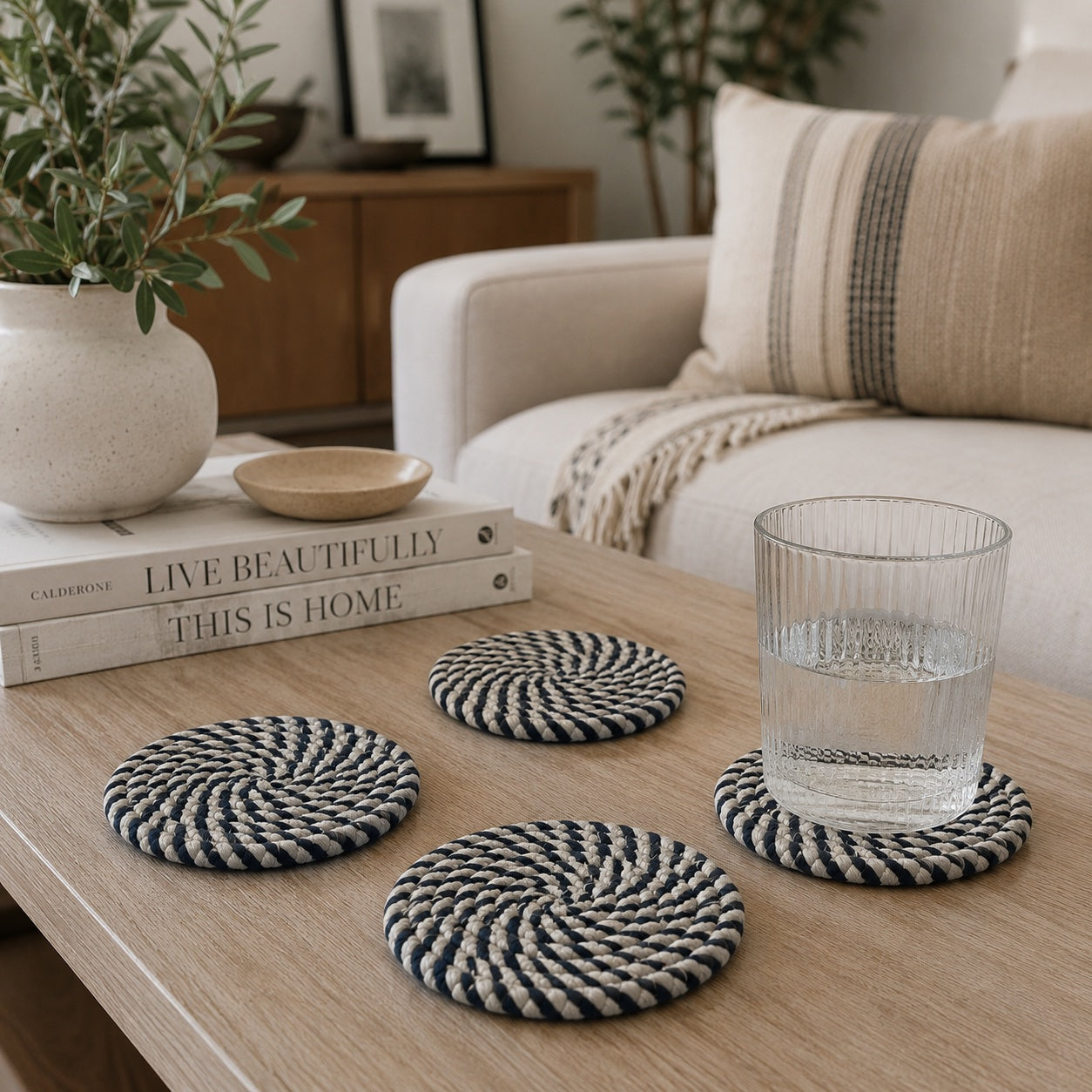 Fall Fabric Coasters Gia Roma Fall Fabric Coasters Gia Roma