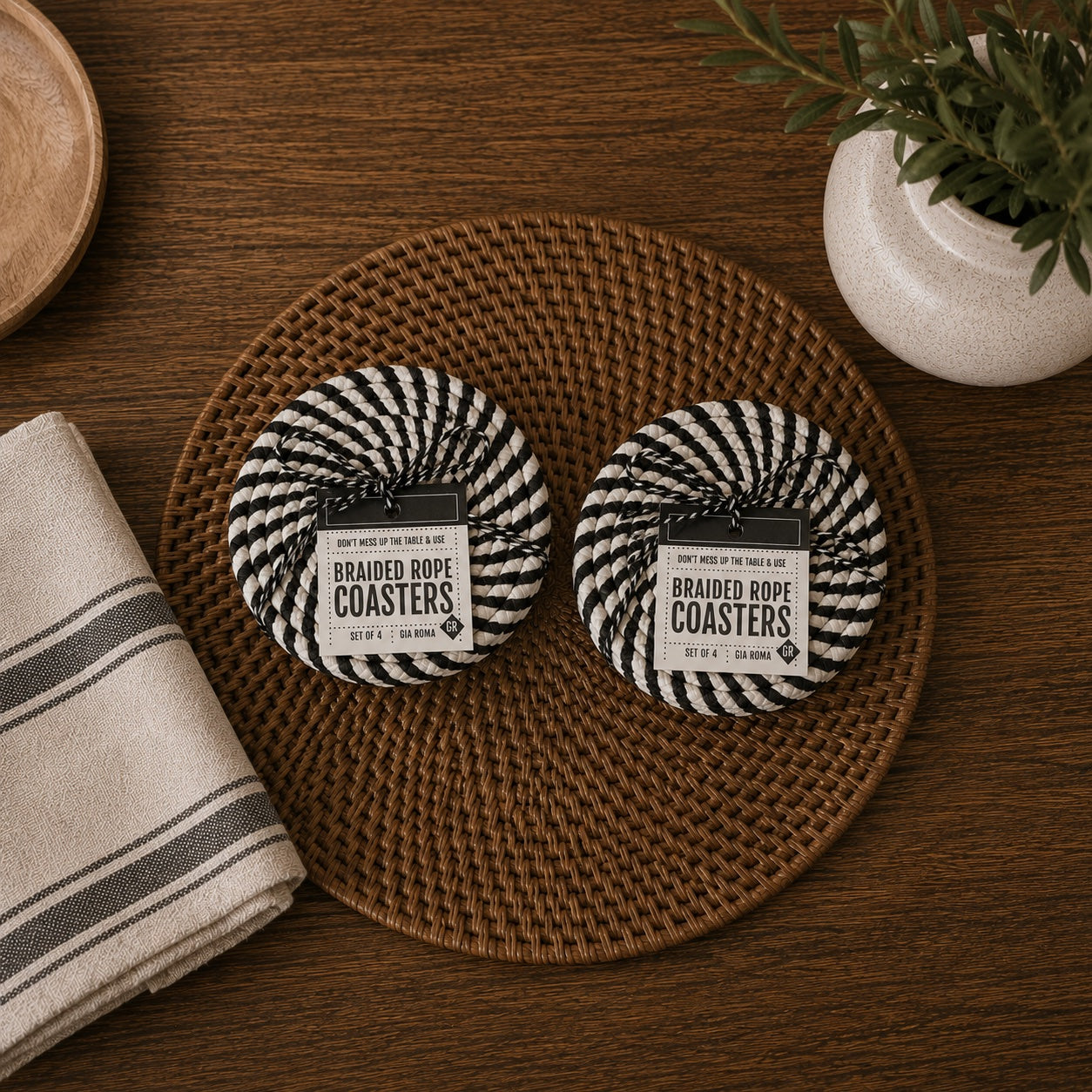 Fall Fabric Coasters Gia Roma Fall Fabric Coasters Gia Roma