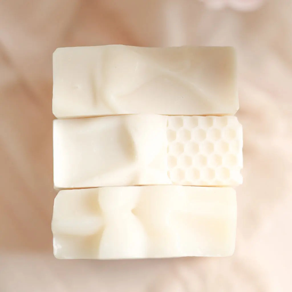 Fragrance Free Handmade Tallow + Goat Milk Soap Bar Trio Pretty farm girl