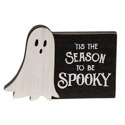 ’Tis the Season to Be Spooky Block & Ghost Sitter Set