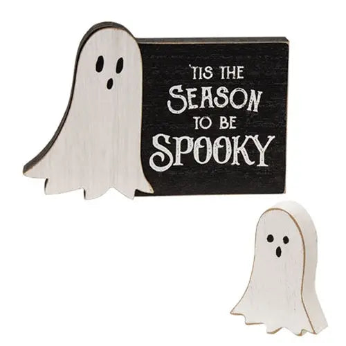 ’Tis the Season to Be Spooky Block & Ghost Sitter Set