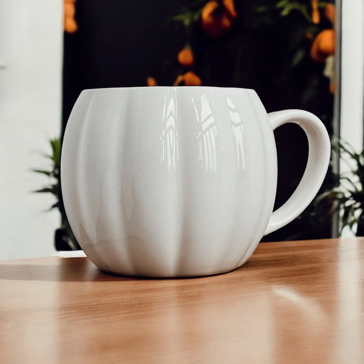 Pumpkin Shaped Ceramic Coffee Mug Gia Roma Pumpkin Shaped Ceramic Coffee Mug Gia Roma