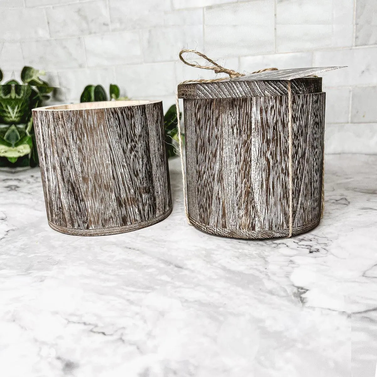 Wood Candle Vase – Reusable Wood Vessel – 14 oz Gia Roma Wood Candle Vase – Reusable Wood Vessel – 14 oz Gia Roma