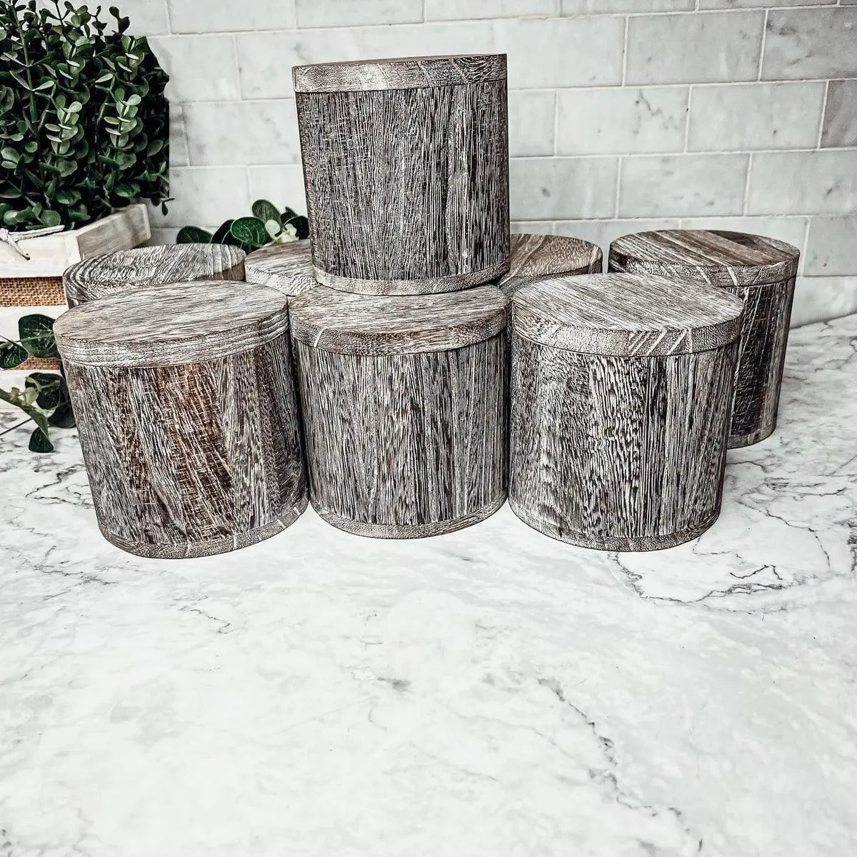 Wood Candle Vase – Reusable Wood Vessel – 14 oz Gia Roma Wood Candle Vase – Reusable Wood Vessel – 14 oz Gia Roma