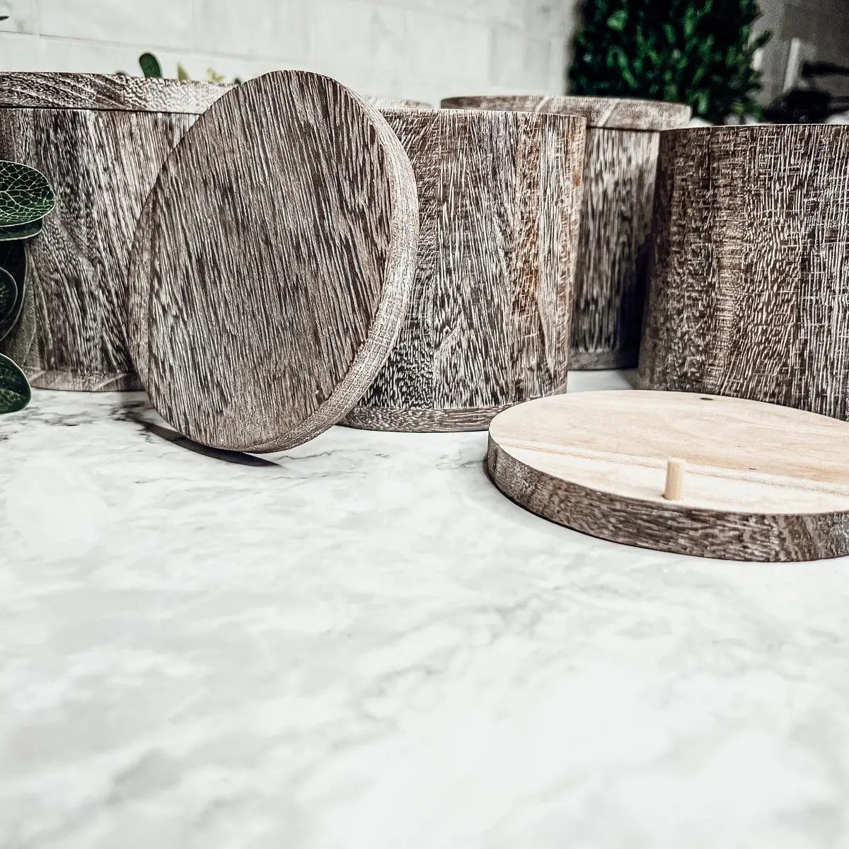 Wood Candle Vase – Reusable Wood Vessel – 14 oz Gia Roma Wood Candle Vase – Reusable Wood Vessel – 14 oz Gia Roma