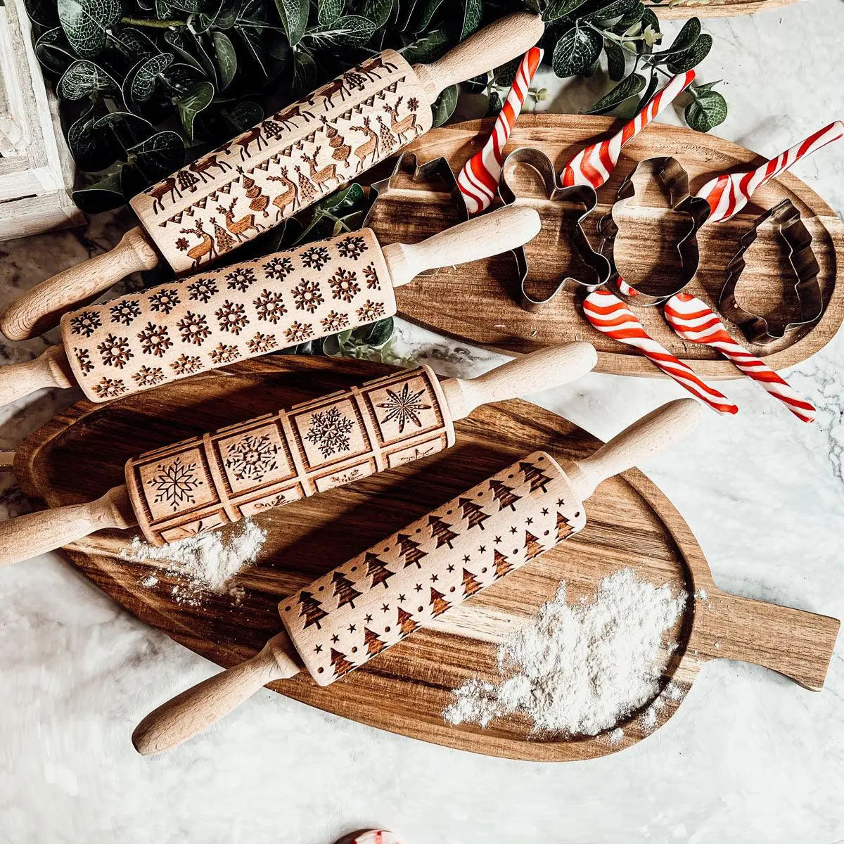 Christmas Rolling Pin Set | 10 Styles Gia Roma