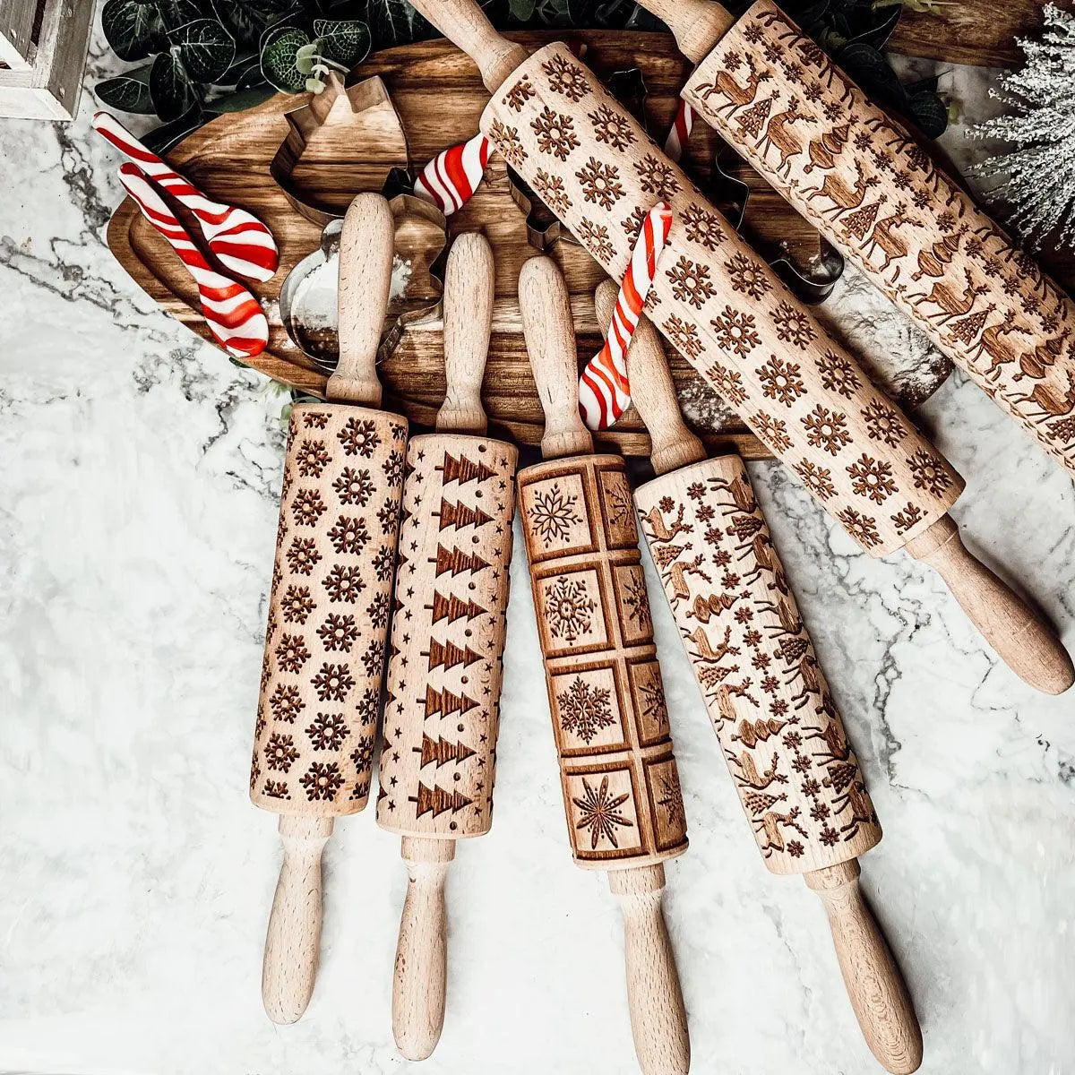 Christmas Rolling Pin Set | 10 Styles Gia Roma