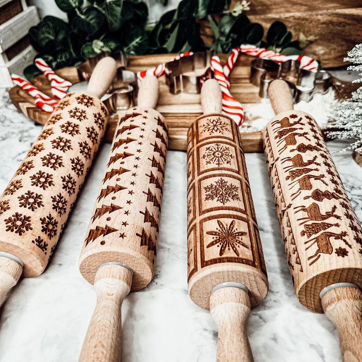 Christmas Rolling Pin Set | 10 Styles Gia Roma