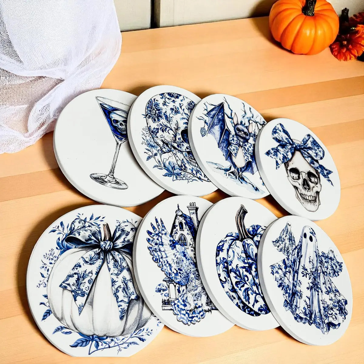 Chinoiserie Halloween Coasters Gia Roma Chinoiserie Halloween Coasters Gia Roma