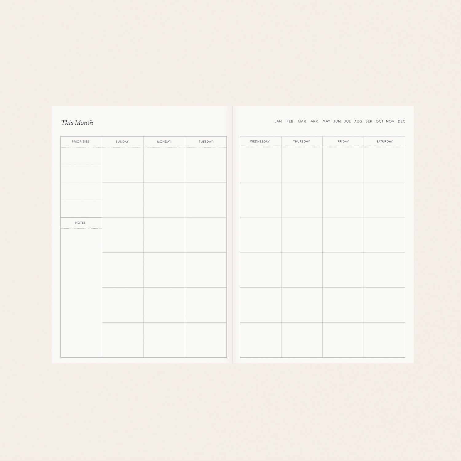 REVERIE | LINEN-BOUND PLANNER Botanica Paper Co.® REVERIE | LINEN-BOUND PLANNER Botanica Paper Co.®