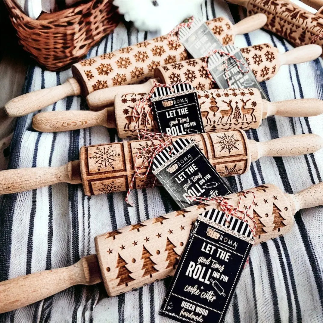 Christmas Rolling Pin Set | 10 Styles Gia Roma