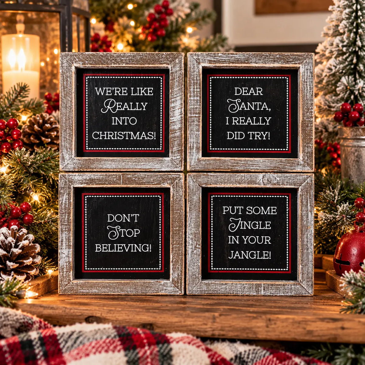 Black Christmas Sign