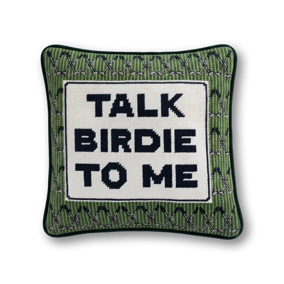 Talk Birdie To Me Needlepoint Pillow
