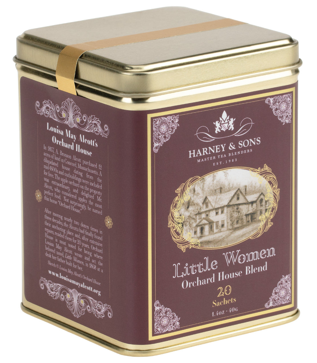 Little Women Orchard House Blend, Tin of 20 Sachets Harney & Sons Fine Teas