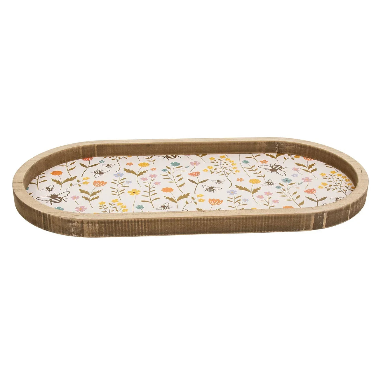 🐝🌸 Bee Flower Oval Tray