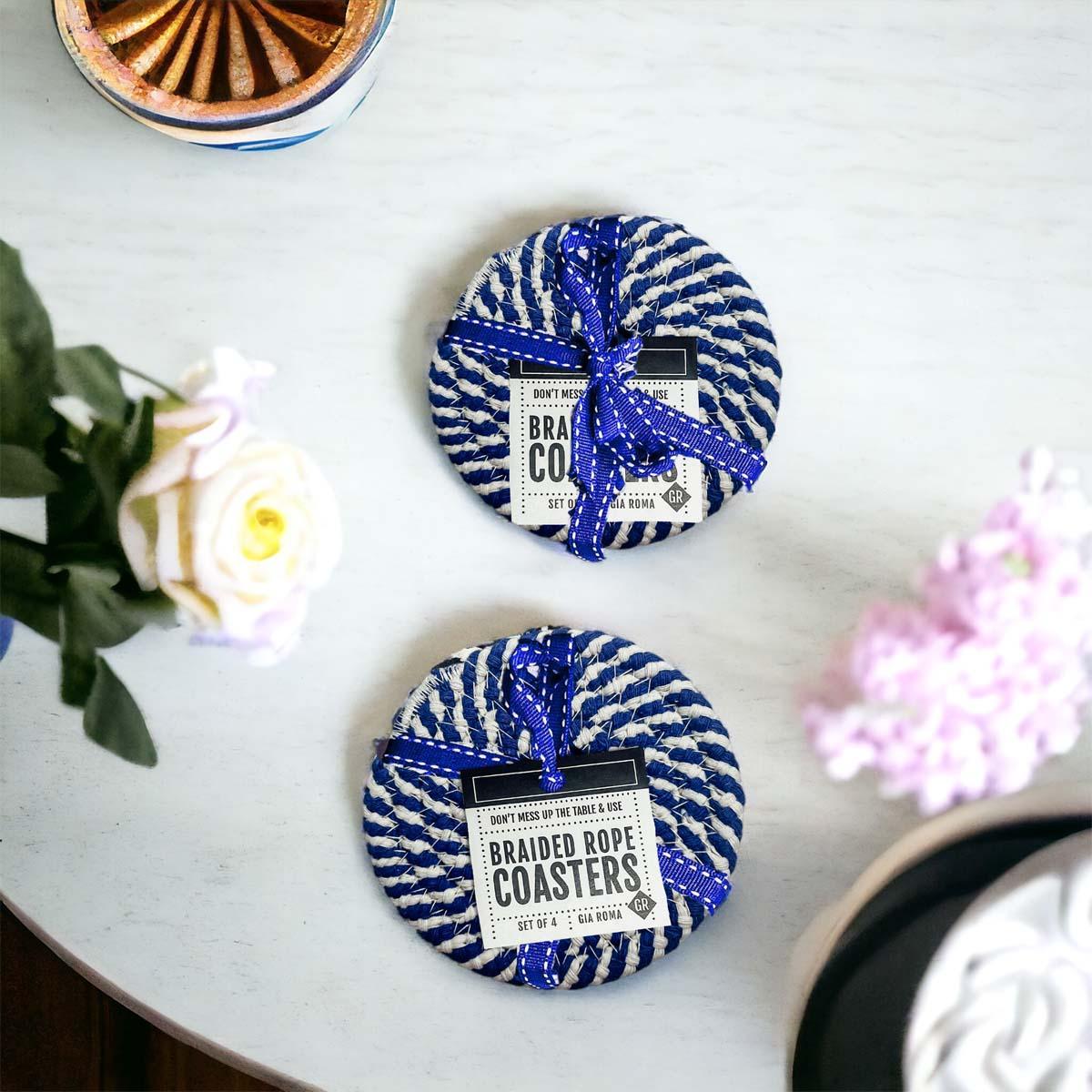 Blue Braided 4pk Gia Roma