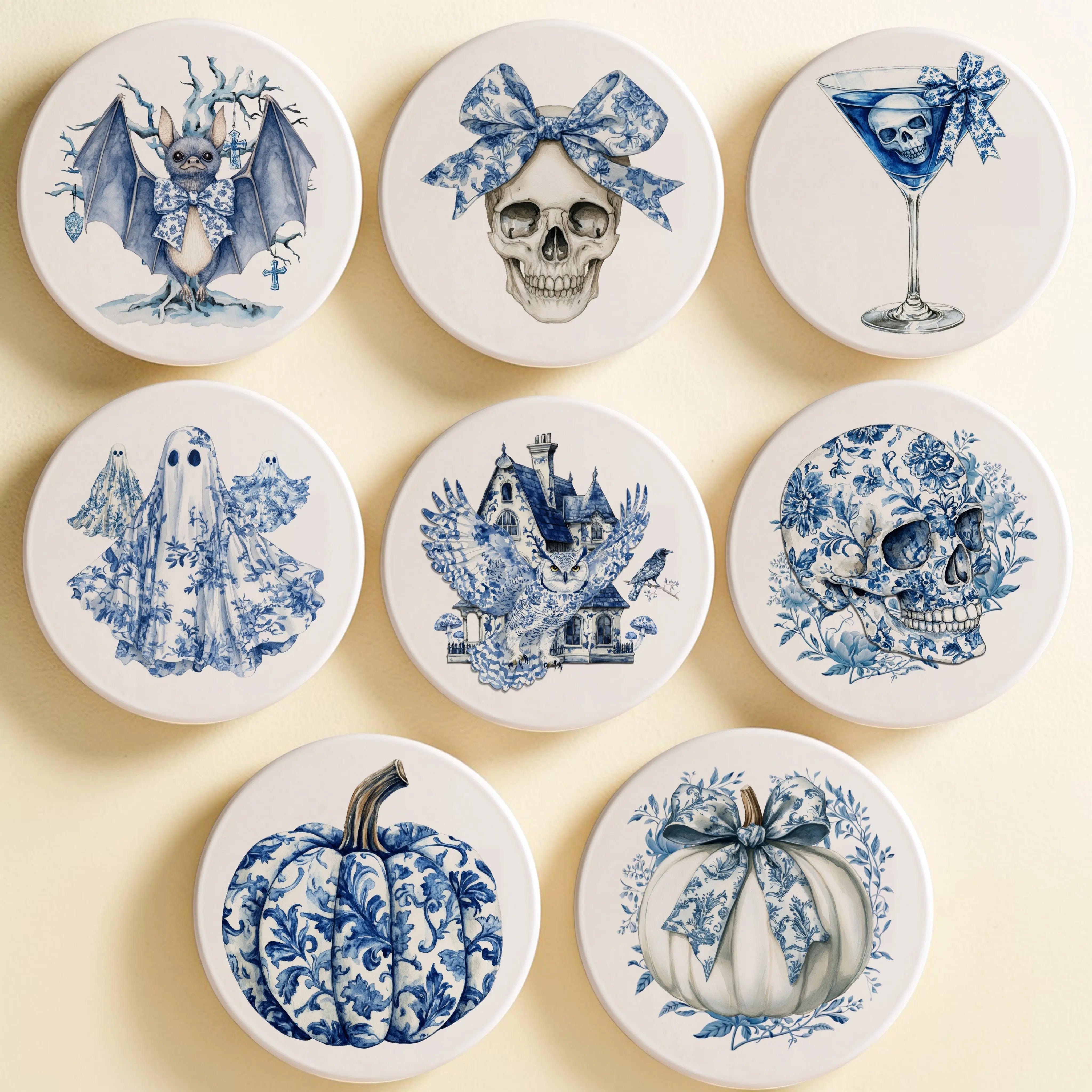 Chinoiserie Halloween Coasters Gia Roma Chinoiserie Halloween Coasters Gia Roma
