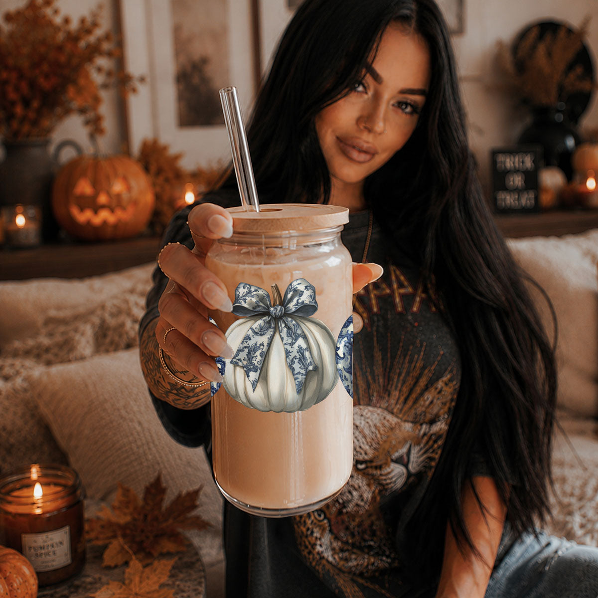Chinoiserie Pumpkin 20oz Gia Roma Chinoiserie Pumpkin 20oz Gia Roma