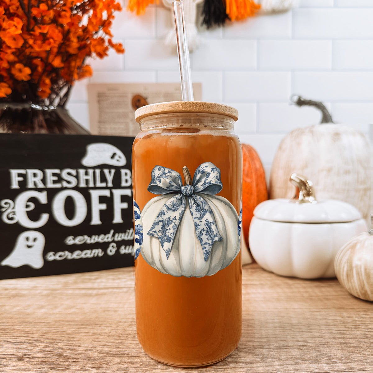 Chinoiserie Pumpkin 20oz Gia Roma Chinoiserie Pumpkin 20oz Gia Roma