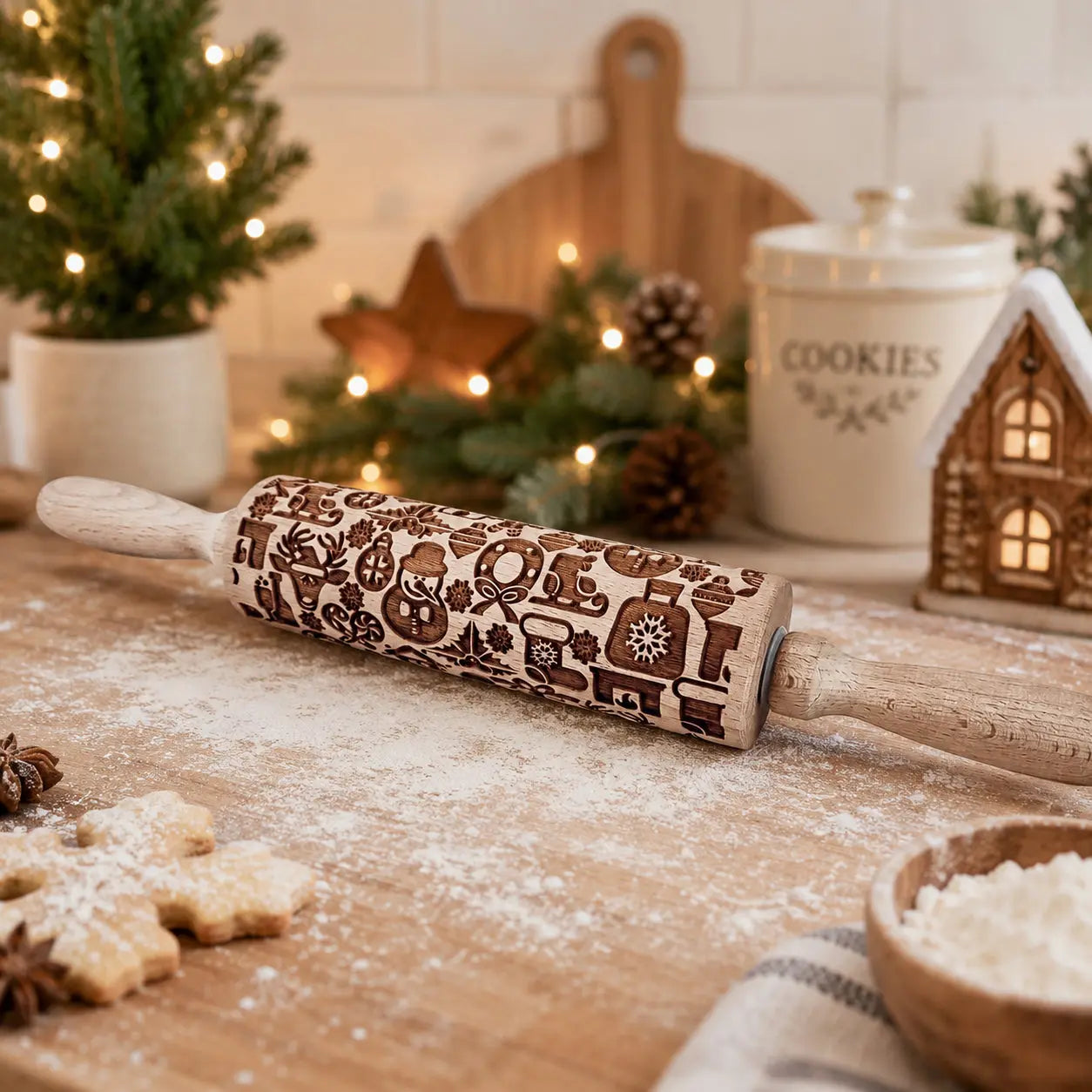 Christmas Rolling Pin Set | 10 Styles Gia Roma Christmas Rolling Pin Set | 10 Styles Gia Roma