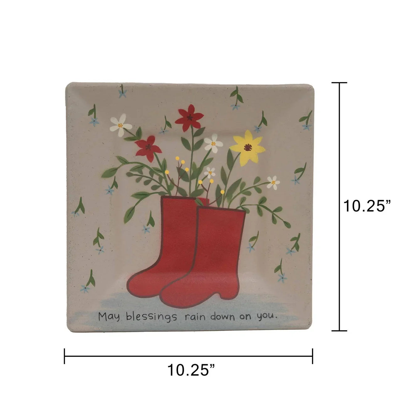 🌧️ Rain Boot Square Plate