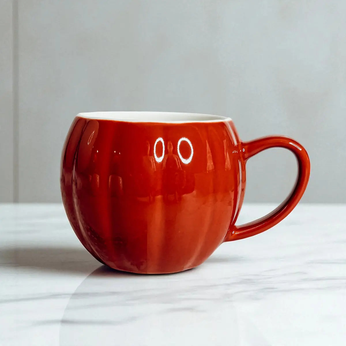 Pumpkin Shaped Ceramic Coffee Mug Gia Roma Pumpkin Shaped Ceramic Coffee Mug Gia Roma