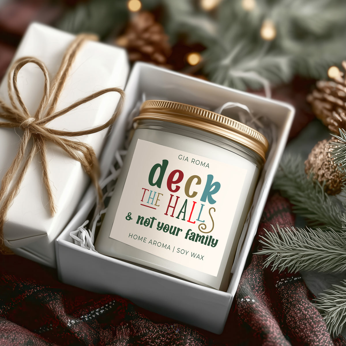 Deck The Halls Candle Gia Roma Deck The Halls Candle Gia Roma