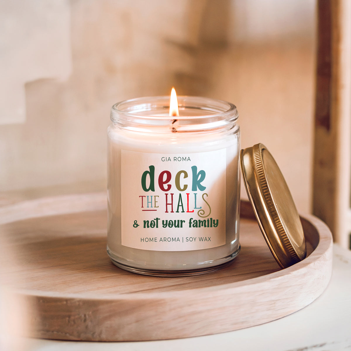 Deck The Halls Candle Gia Roma Deck The Halls Candle Gia Roma
