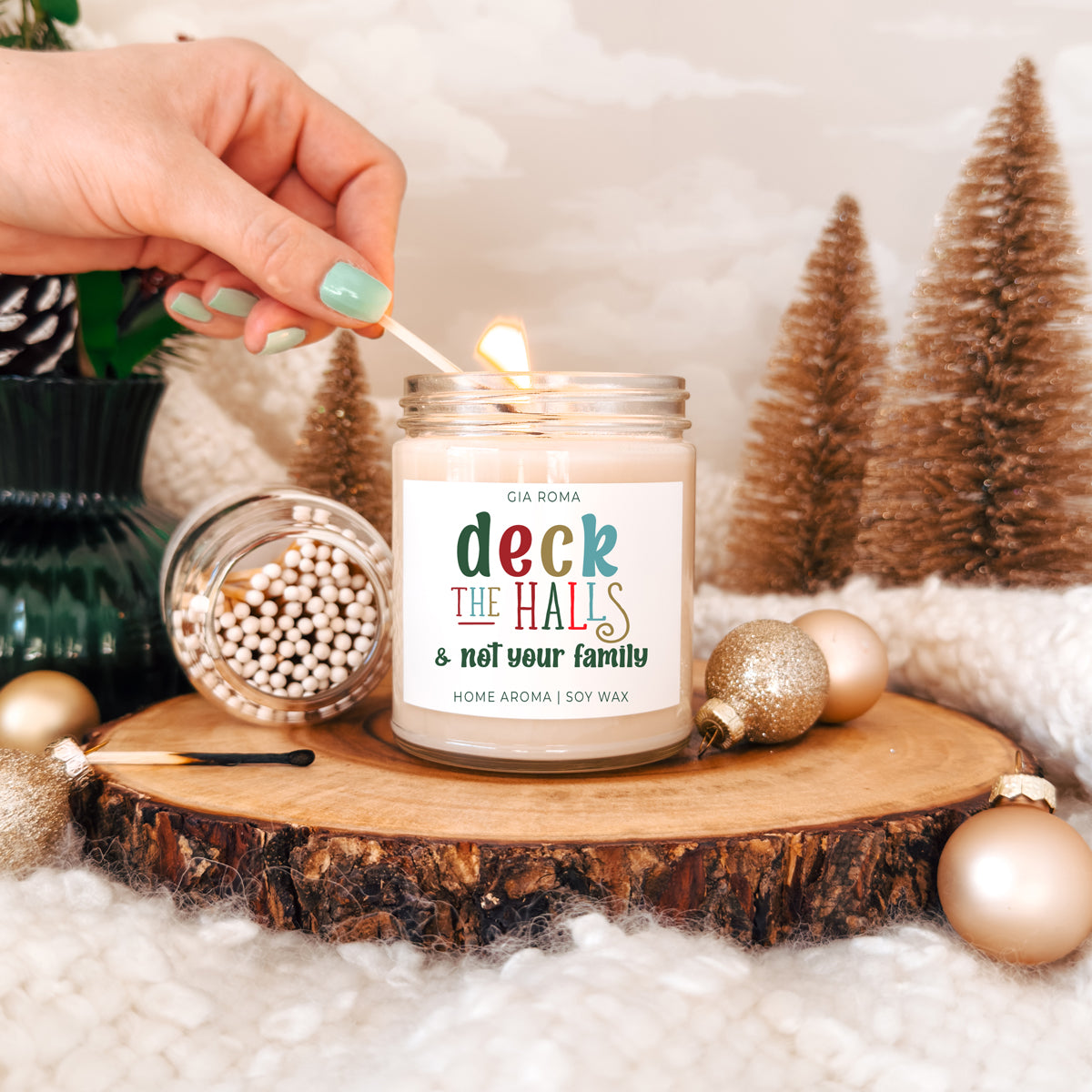 Deck The Halls Candle Gia Roma Deck The Halls Candle Gia Roma
