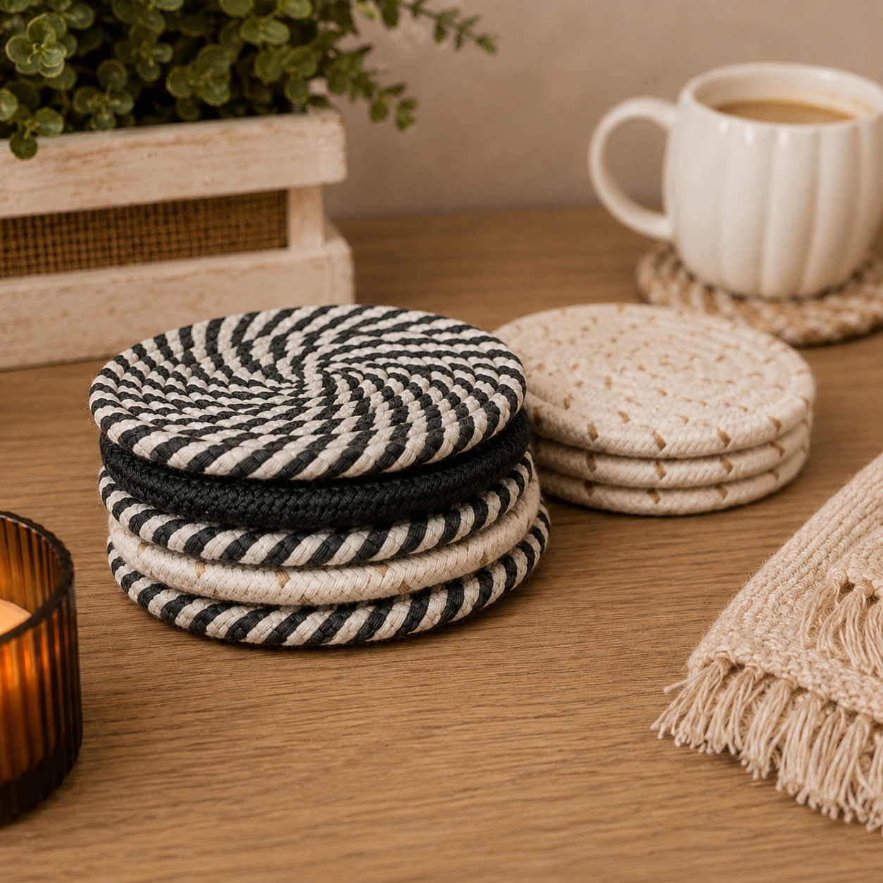 Fall Fabric Coasters Gia Roma Fall Fabric Coasters Gia Roma