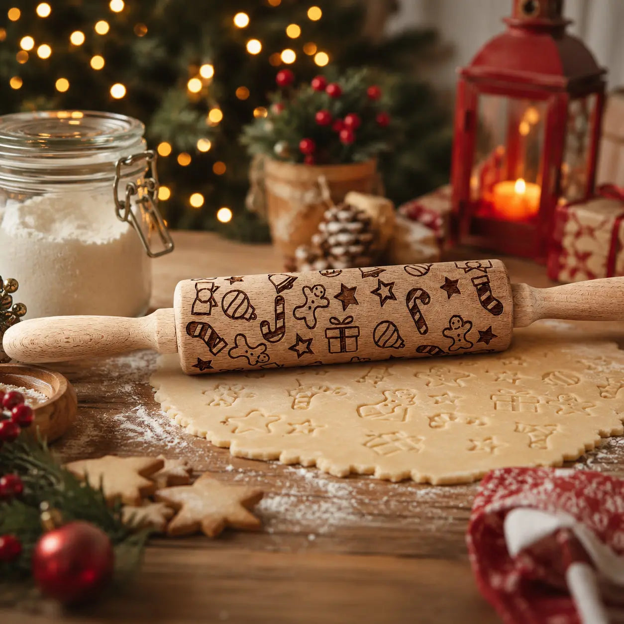 Christmas Rolling Pin Set | 10 Styles Gia Roma Christmas Rolling Pin Set | 10 Styles Gia Roma