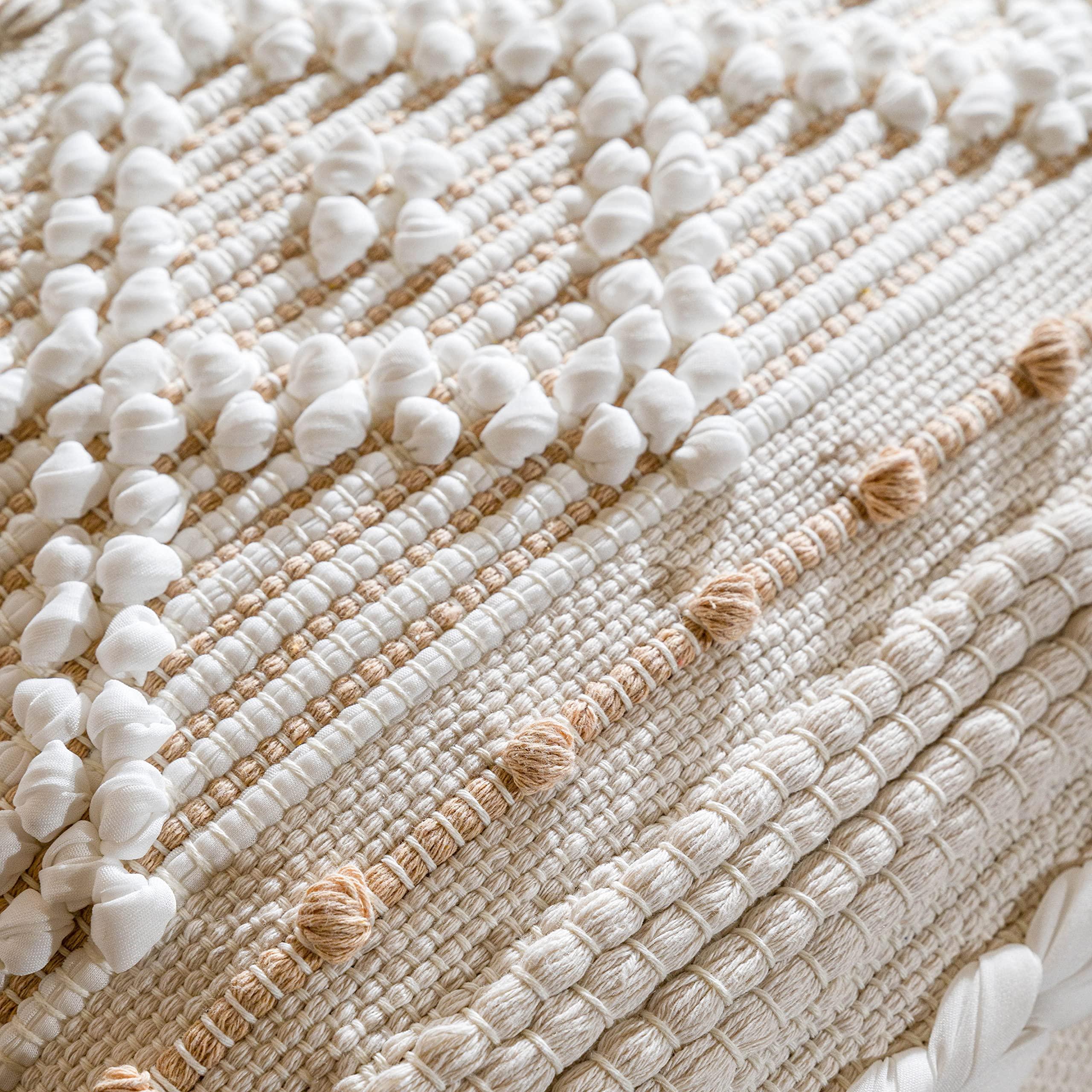 Cream Decorative Lumbar Pillow Cover – 14" x 36" - KJ Cozy Designs