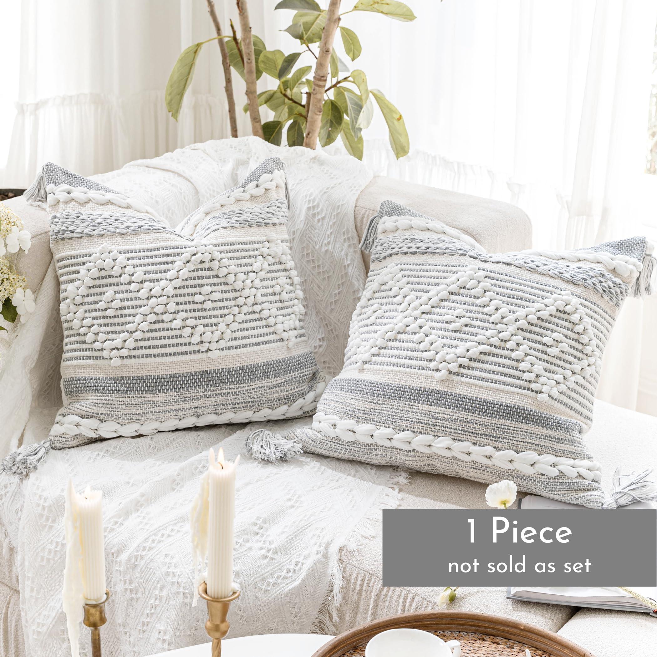 Cream Decorative Lumbar Pillow Cover – 14" x 36" - KJ Cozy Designs