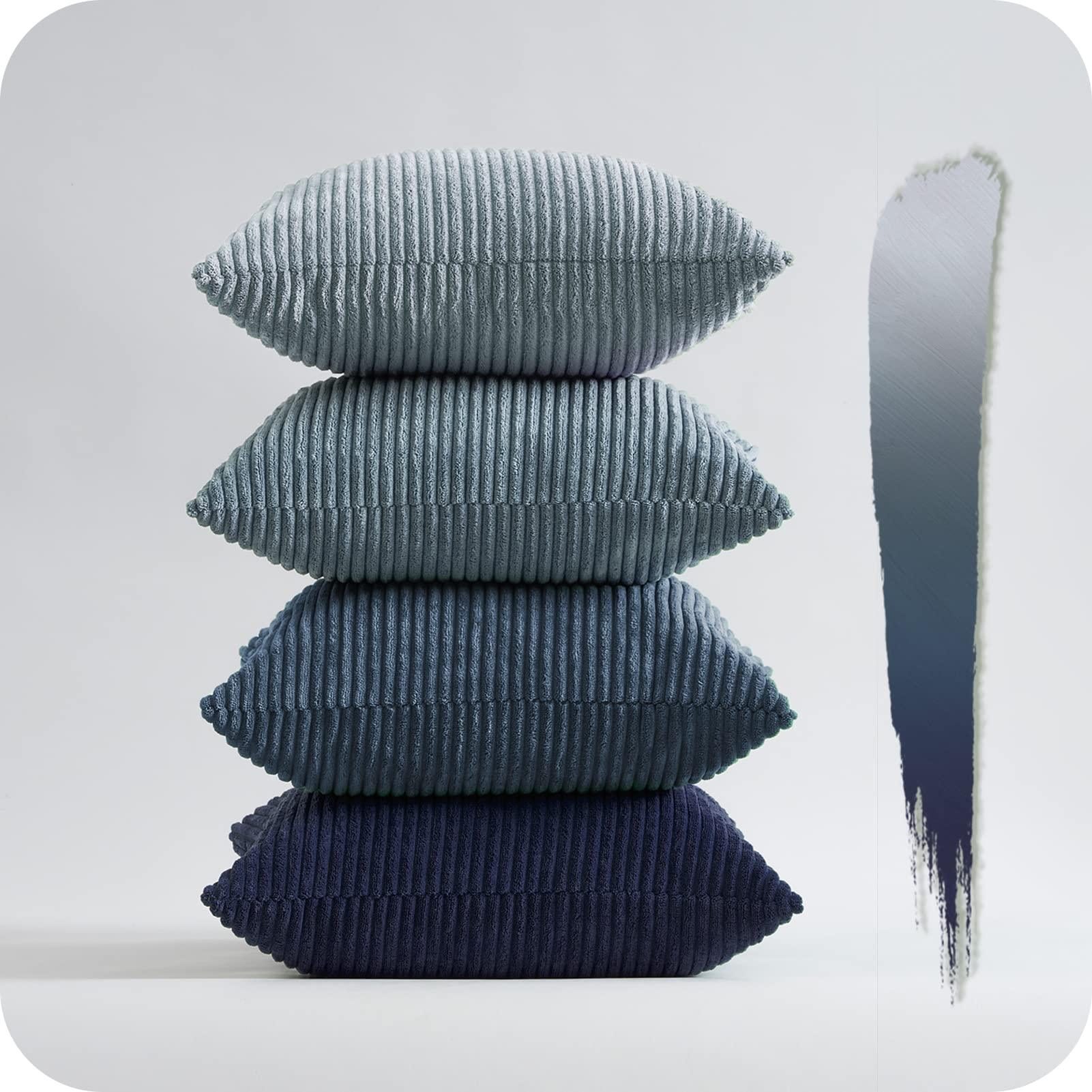 Farmhouse Corduroy Throw Pillow Covers (Set of 4) - KJ Cozy Designs