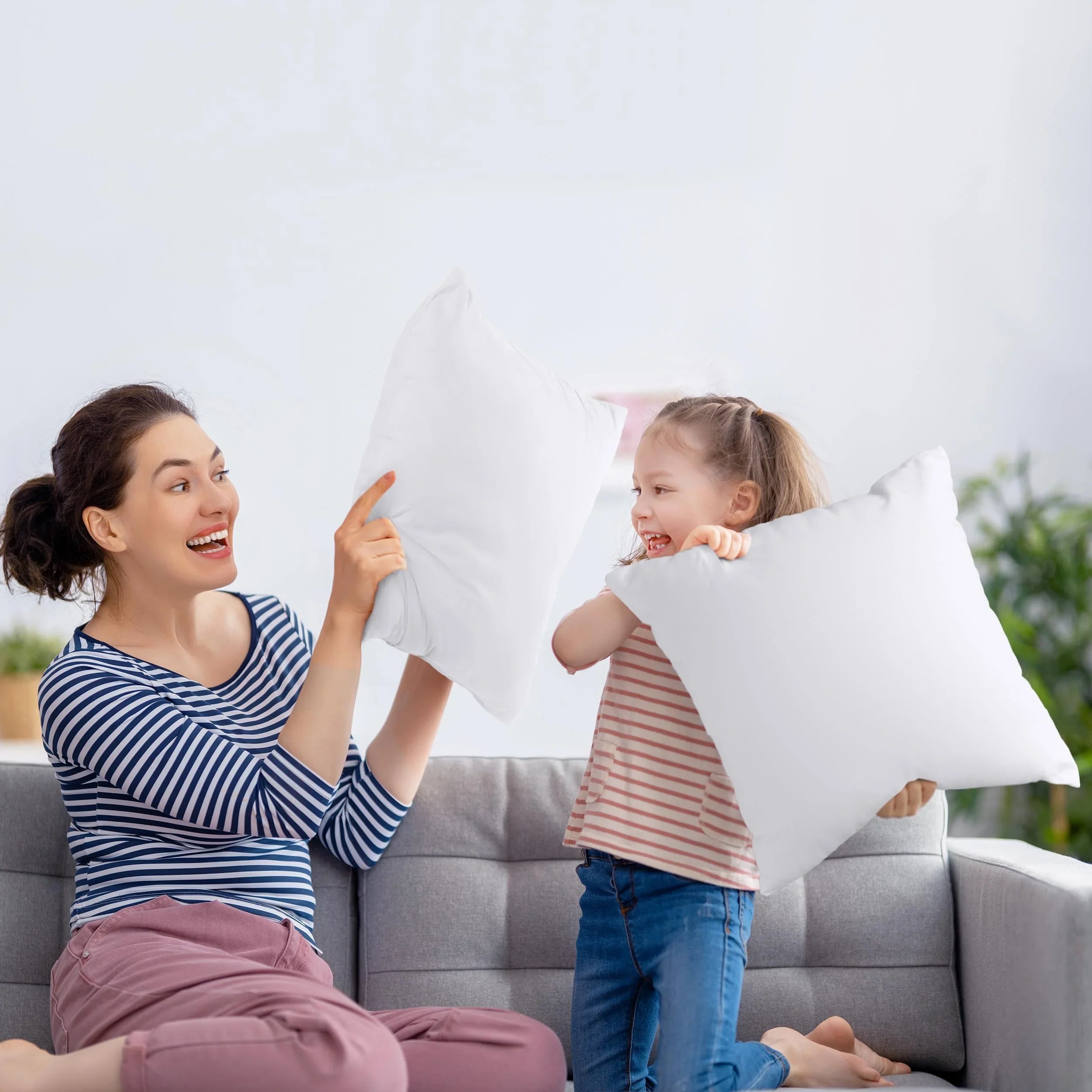 18" x 18" Throw Pillow Inserts (Set of 2) - KJ Cozy Designs