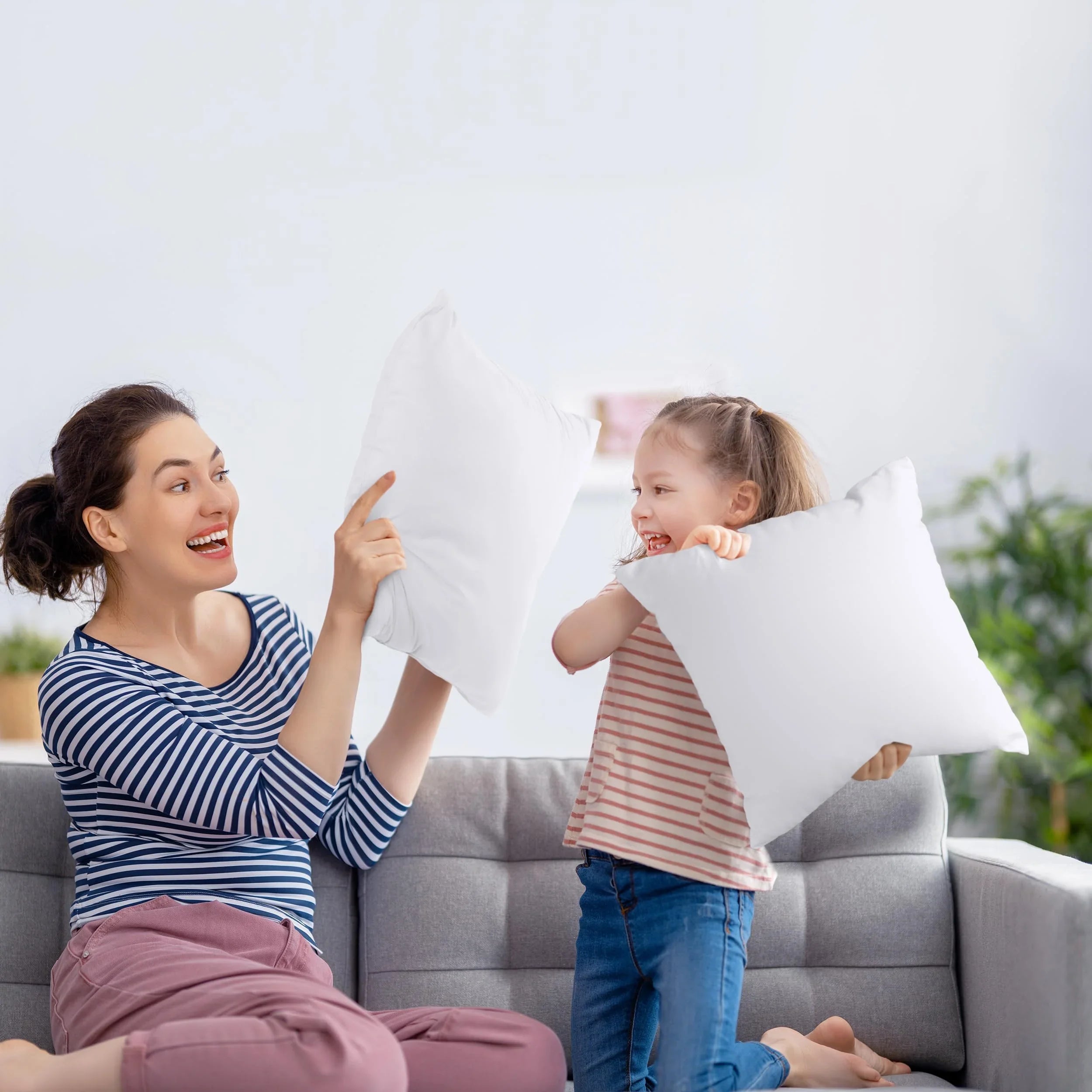 18" x 18" Throw Pillow Inserts (Set of 2) - KJ Cozy Designs