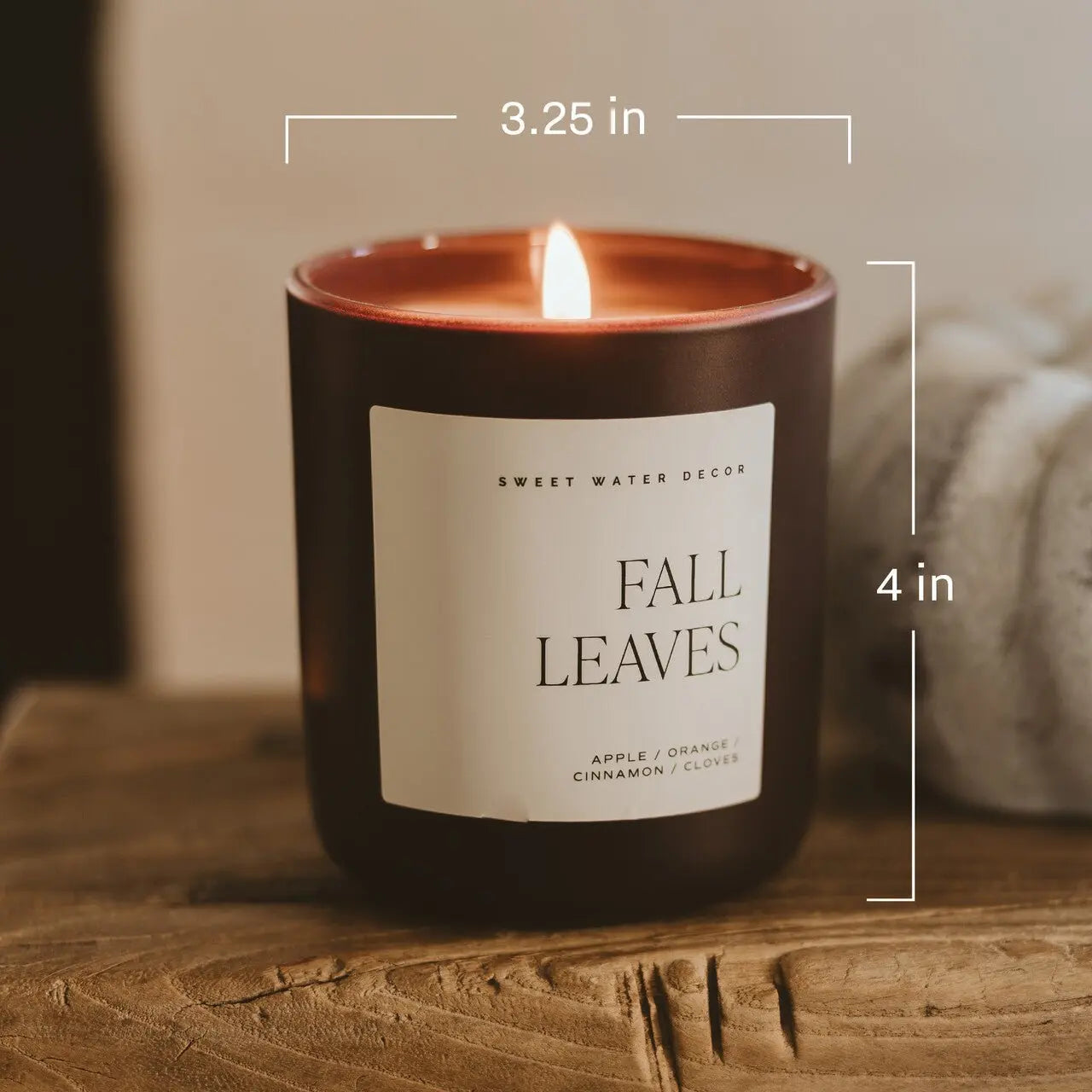 Warm and Cozy Soy Candle - Brown Matte Jar - 15 oz